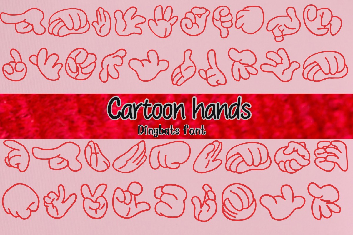 フォント Cartoon Hands