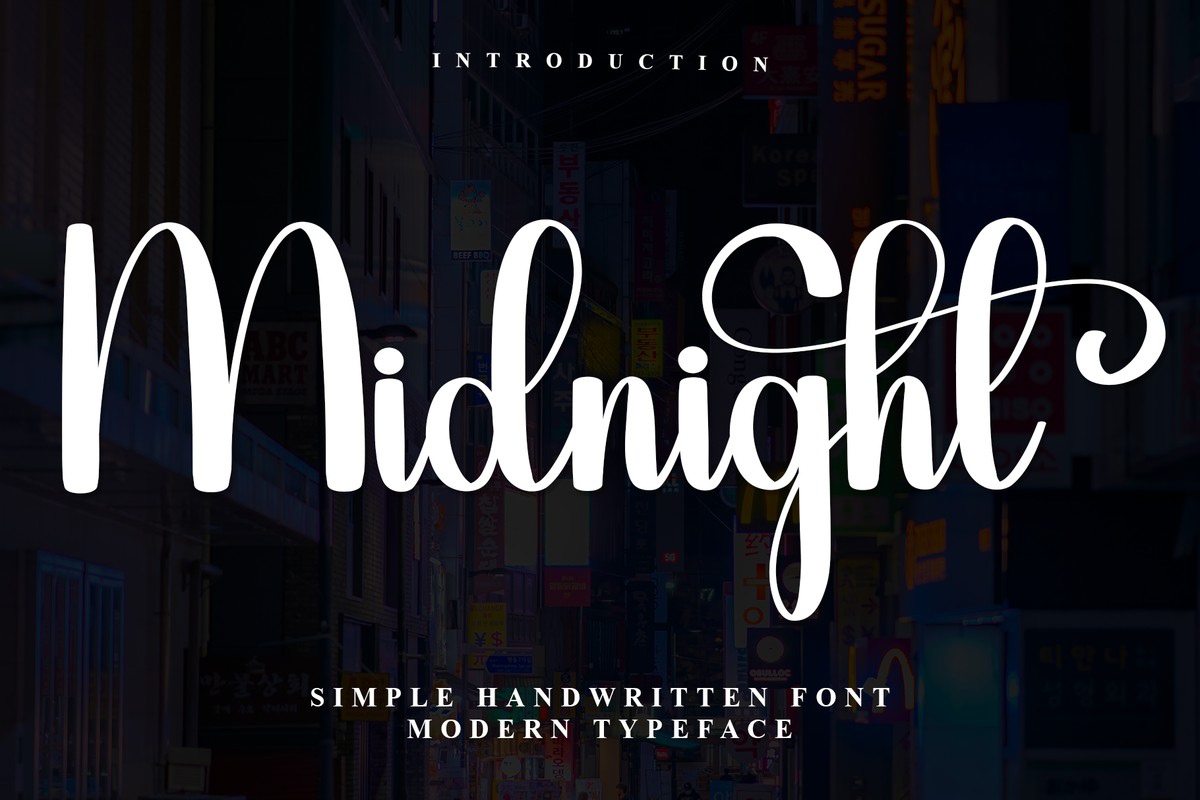 フォント Midnight