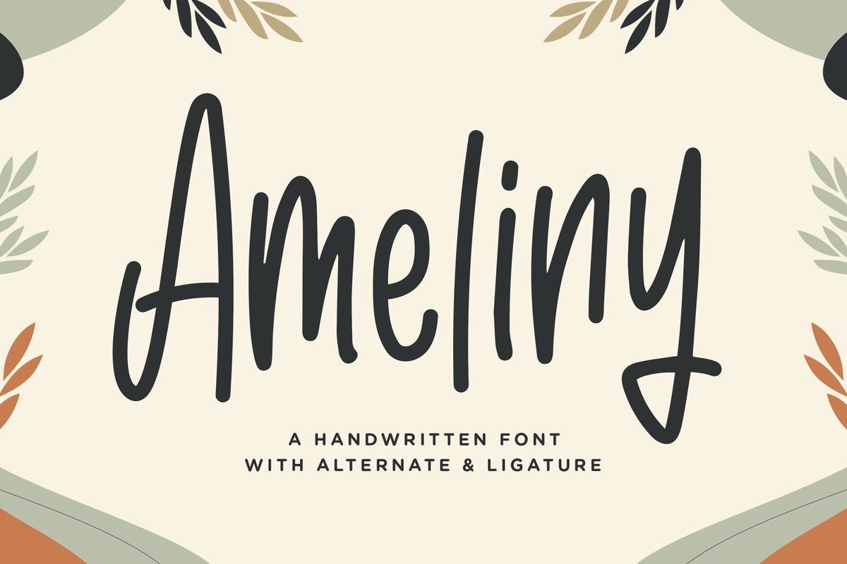 フォント Ameliny