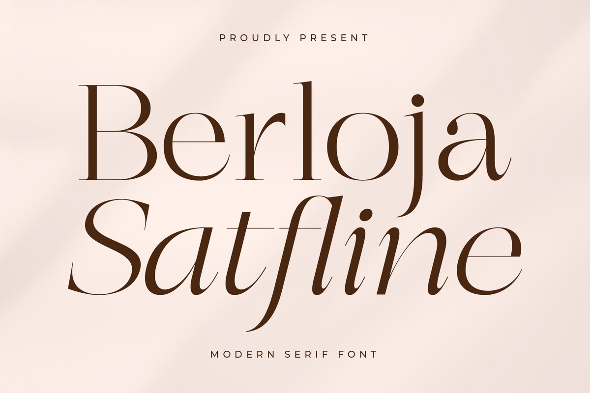 フォント Berloja Satfline