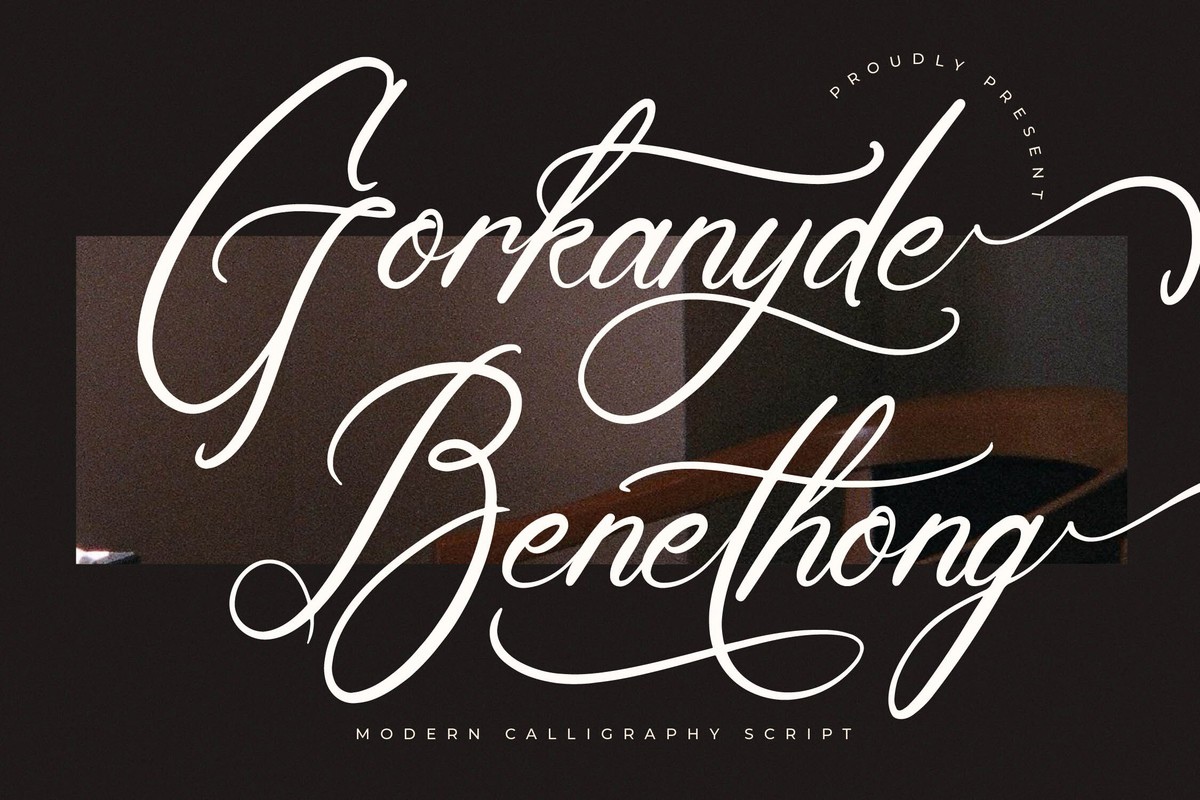 フォント Gorkanyde Benethong