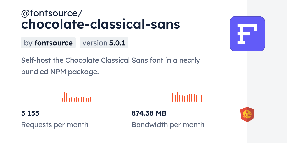 フォント Chocolate Classical Sans