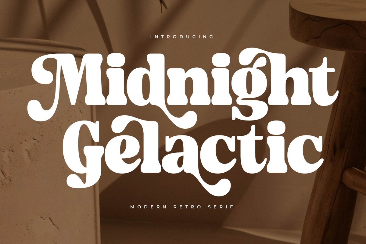 フォント Midnight Gelactic