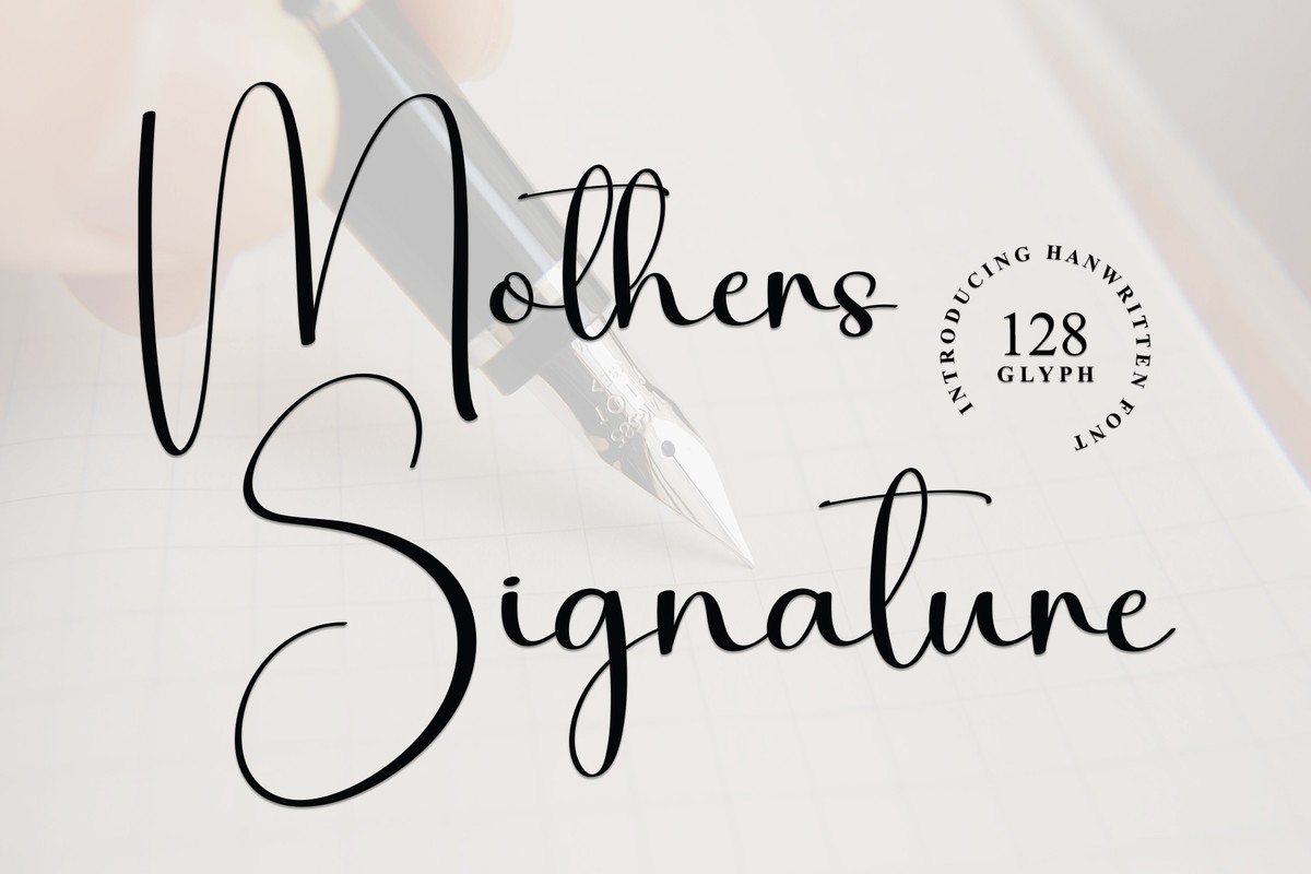 フォント Mothers Signature