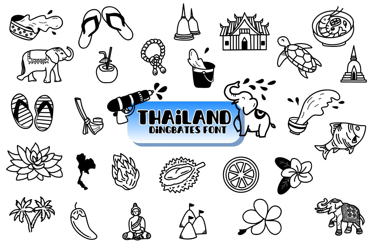 フォント Thailand