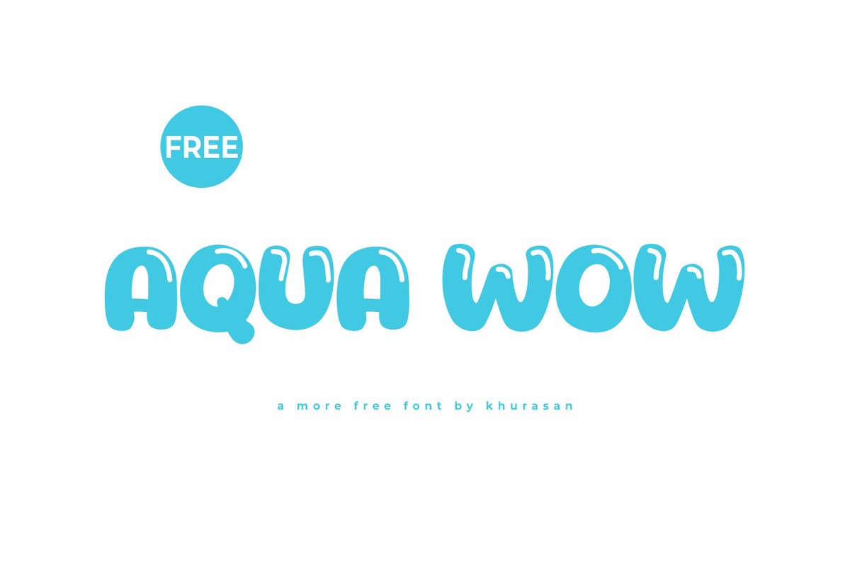 フォント Aqua Wow