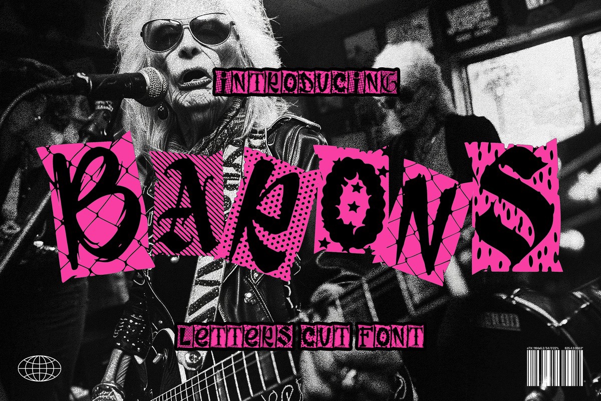 フォント Barons Letter Cut