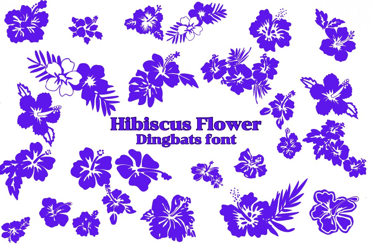 フォント Hibiscus Flower