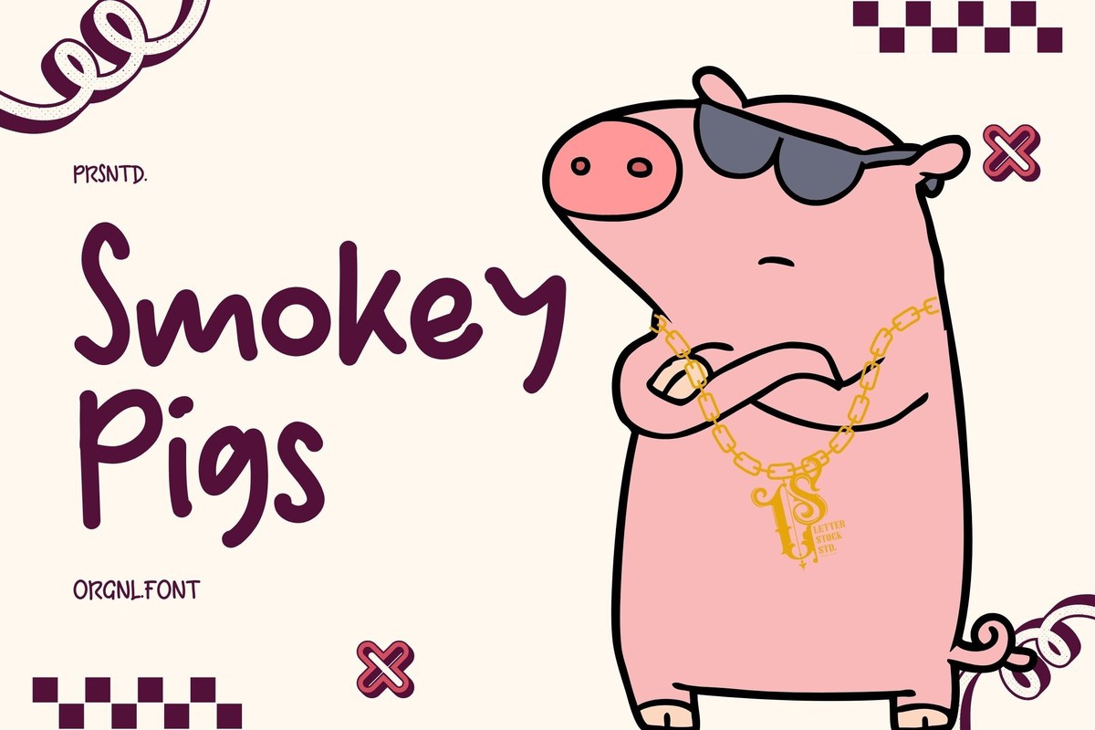 フォント Smokey Pigs
