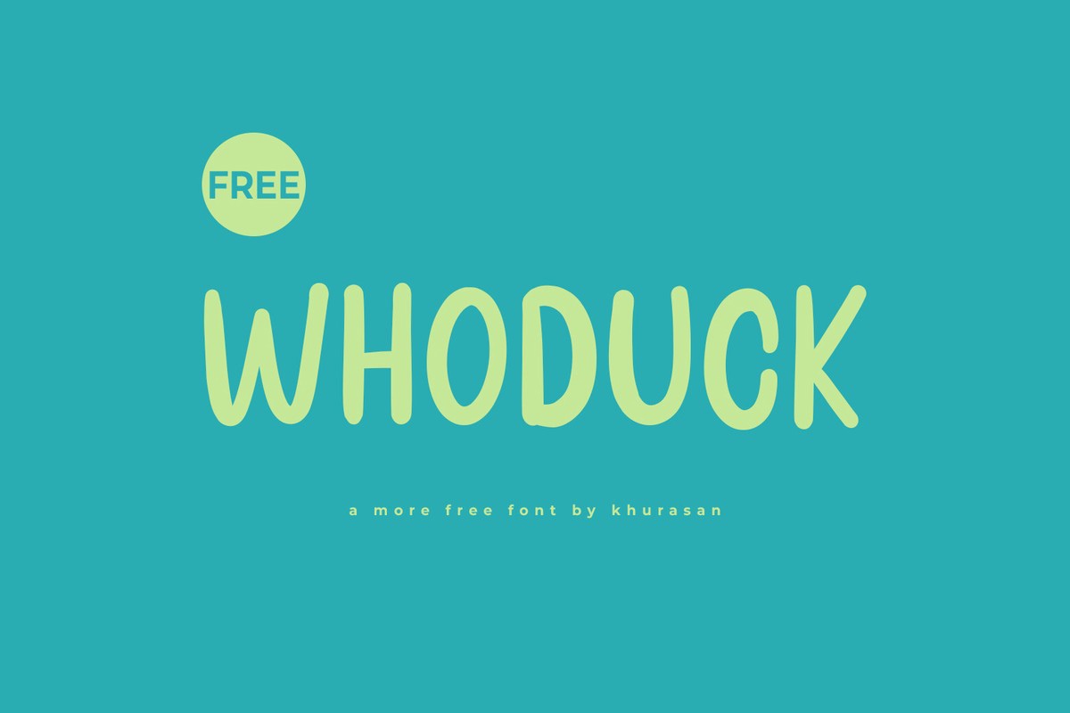 フォント Whoduck