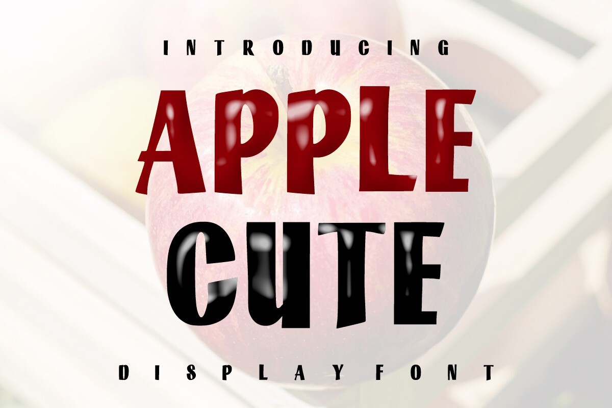フォント Apple Cute