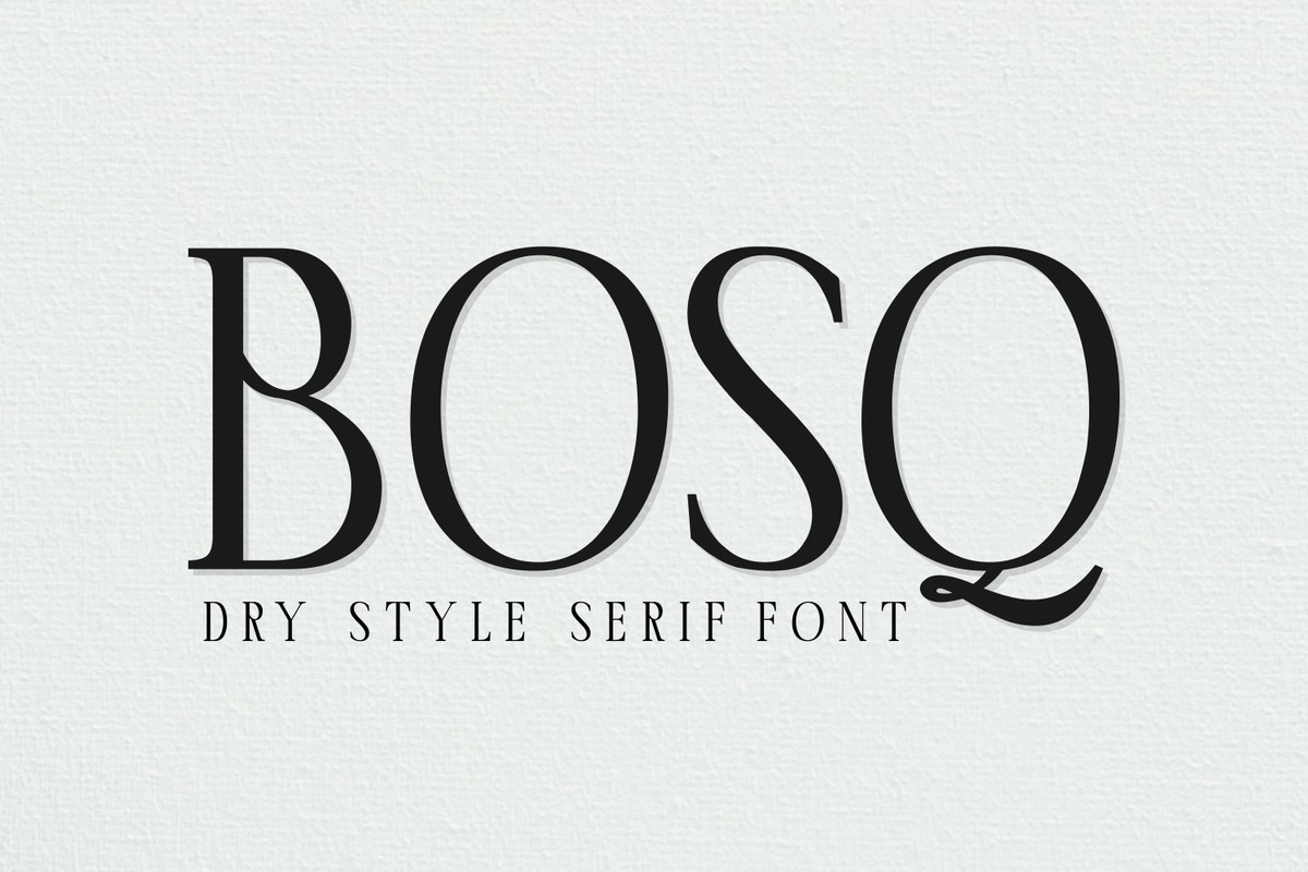 フォント Bosq