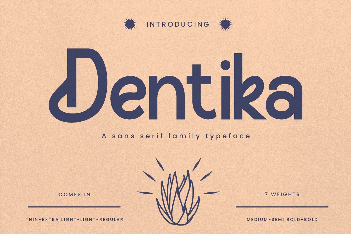 フォント Dentika