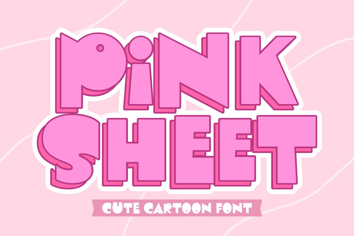 フォント Pink Sheet