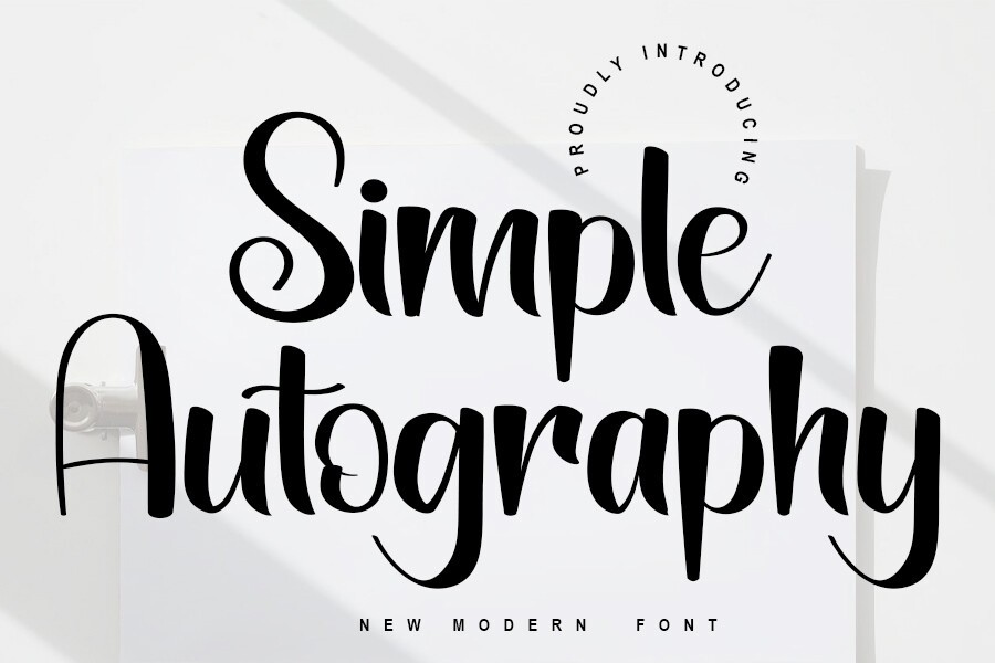 フォント Simple Autography