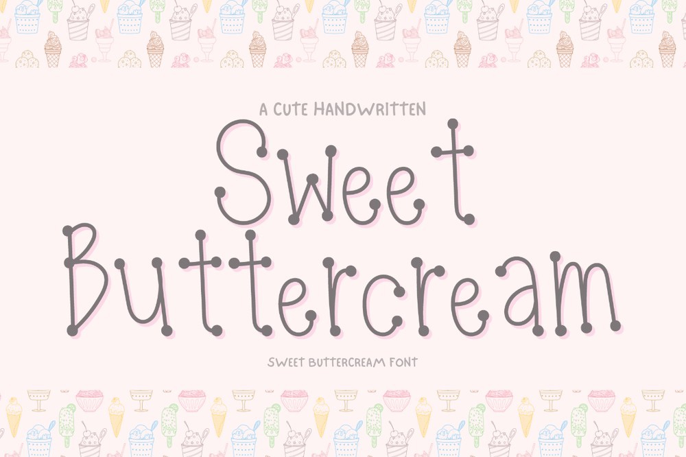 フォント Sweet Buttercream