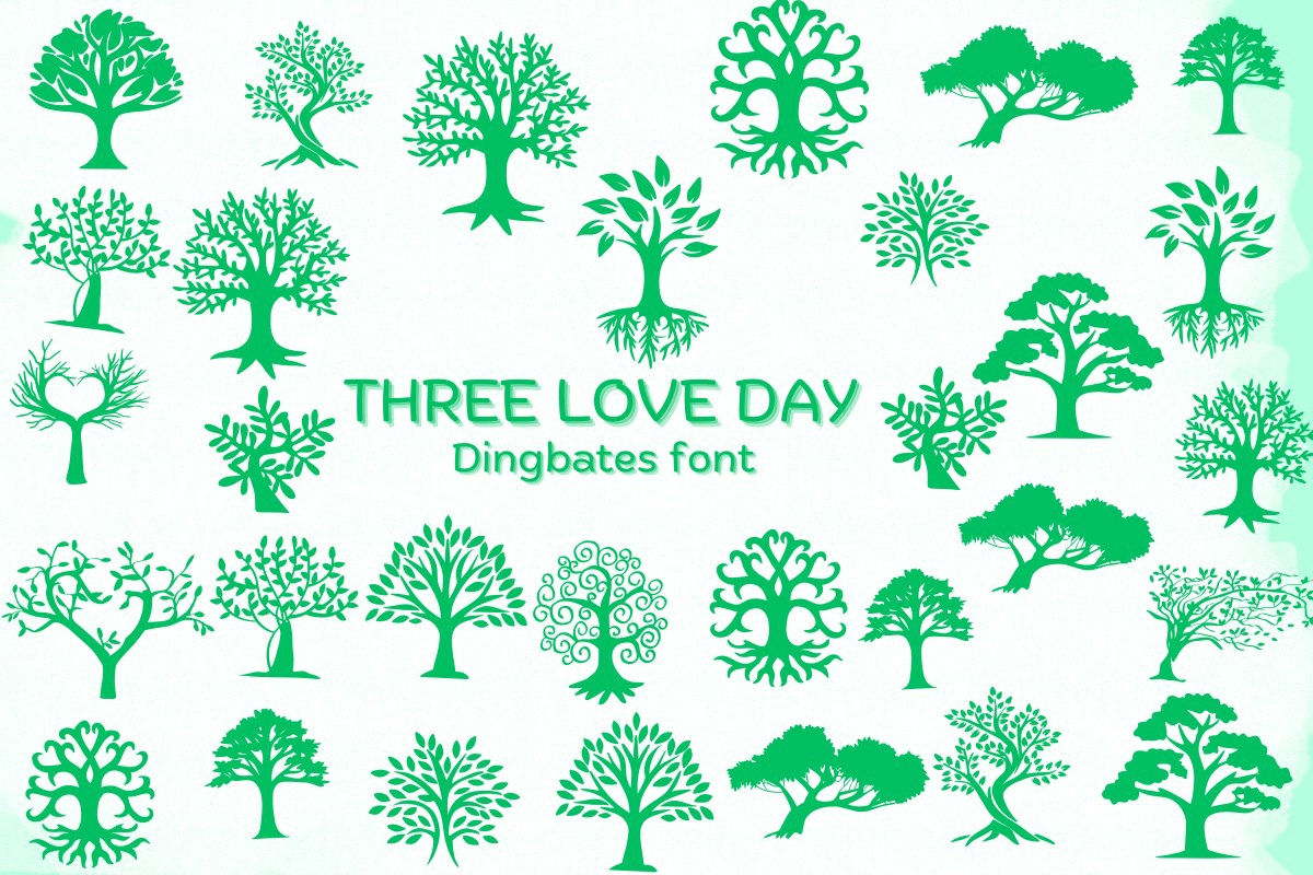 フォント Tree Love Day