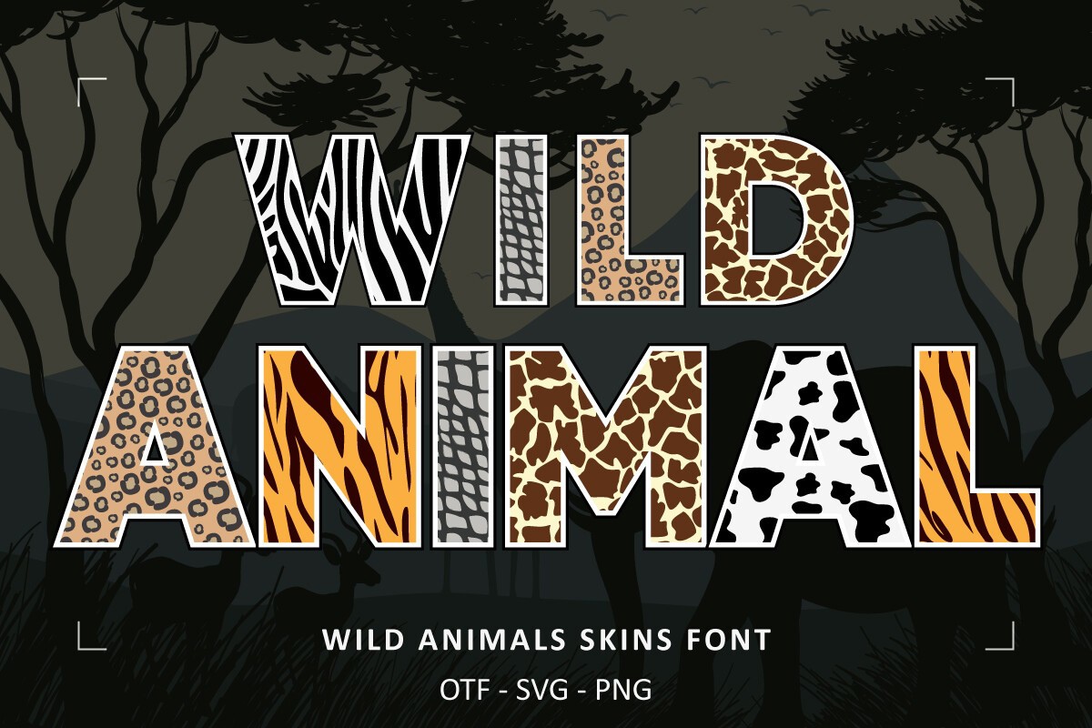 フォント Wild Animals Skins