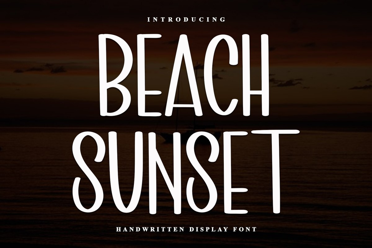 フォント Beach Sunset