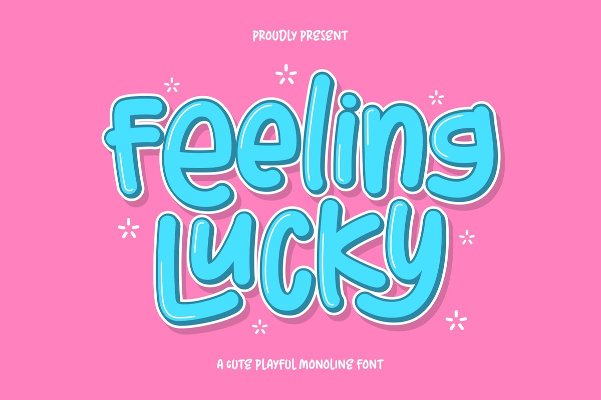 フォント Feeling Lucky