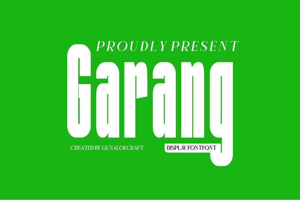 フォント Garang