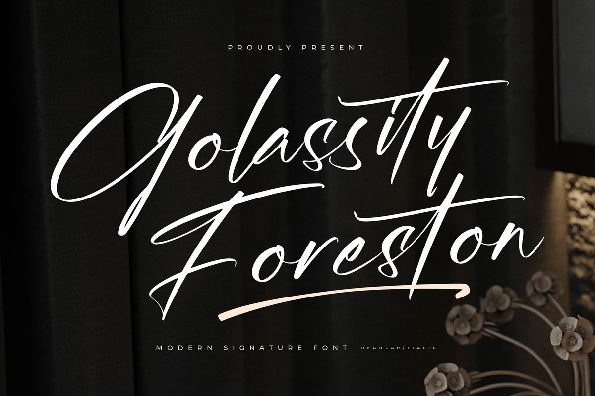 フォント Golassity Foreston