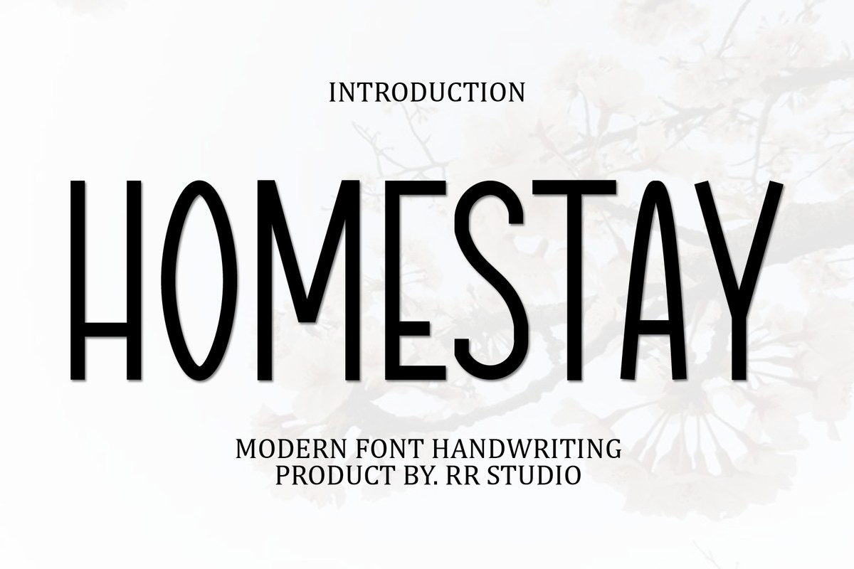 フォント Homestay