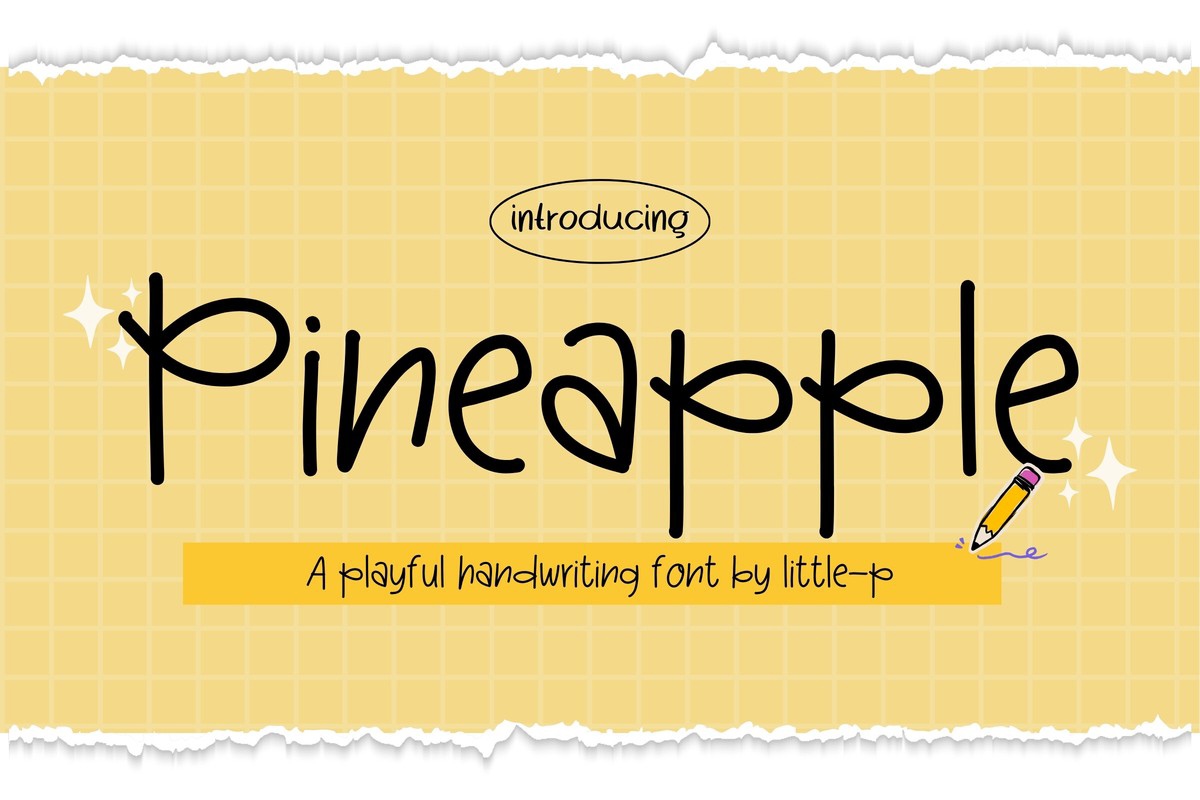 フォント Pinеapple