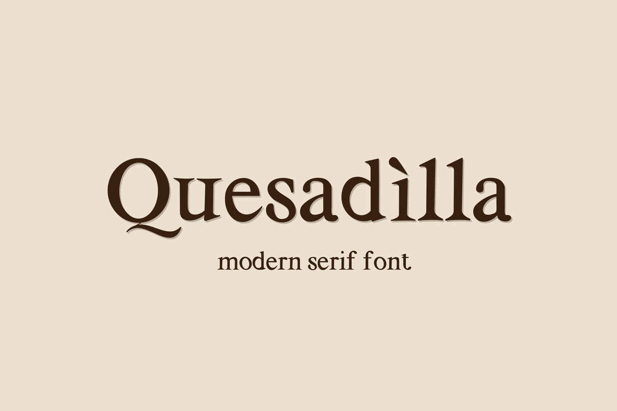 フォント Quesadilla