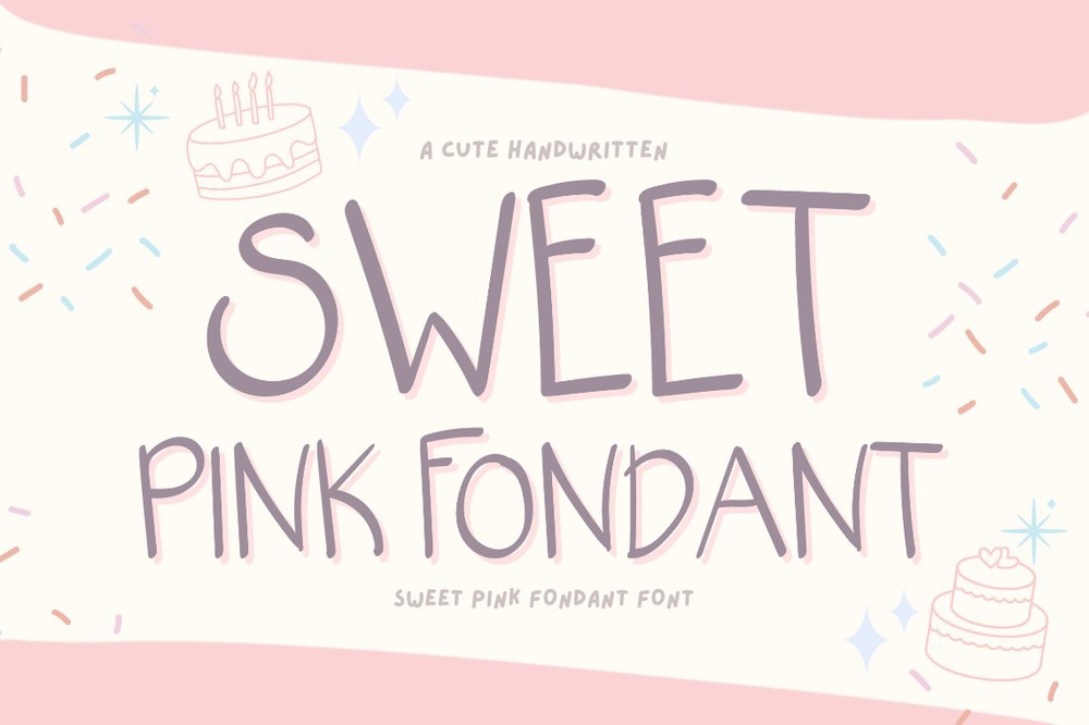 フォント Sweet Pink Fondant