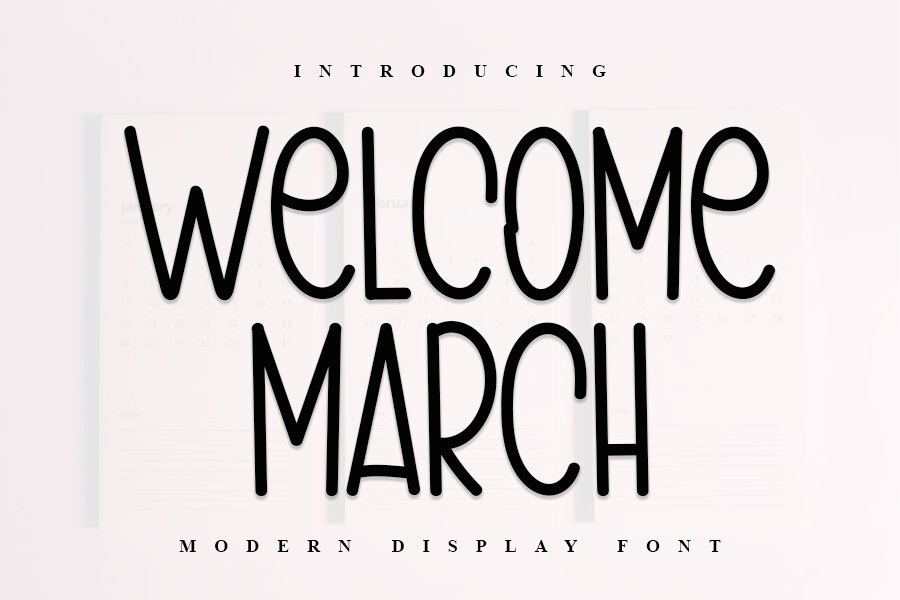 フォント Welcome March