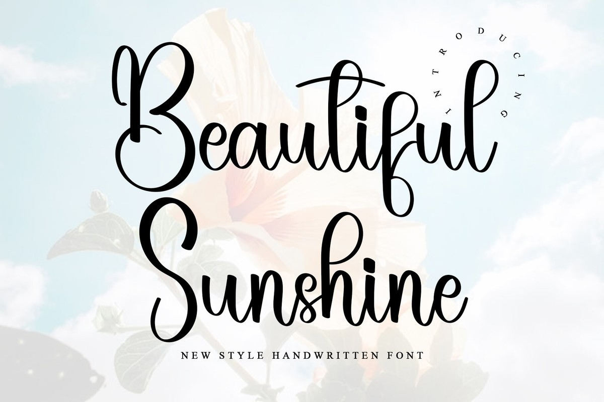 フォント Beаutiful Sunshine