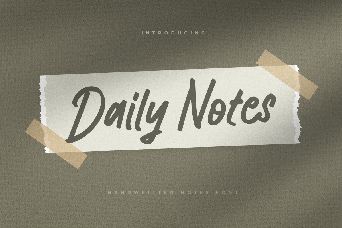 フォント Daily Notes