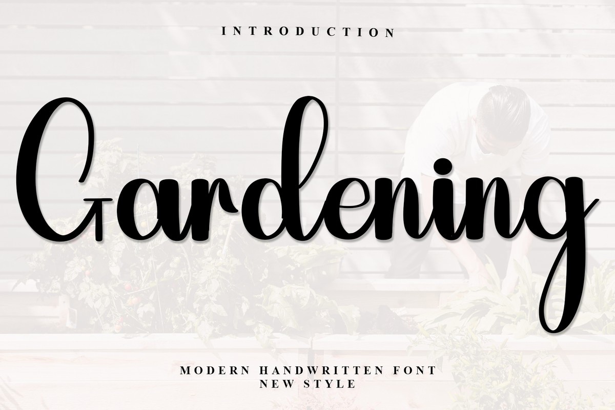 フォント Gardening