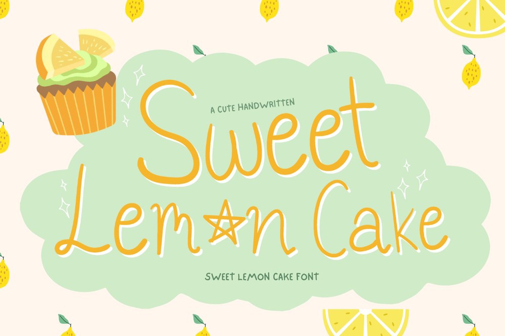 フォント Sweet Lemon Cake