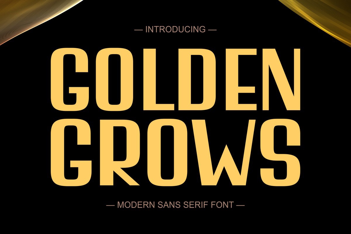 フォント Golden Grows