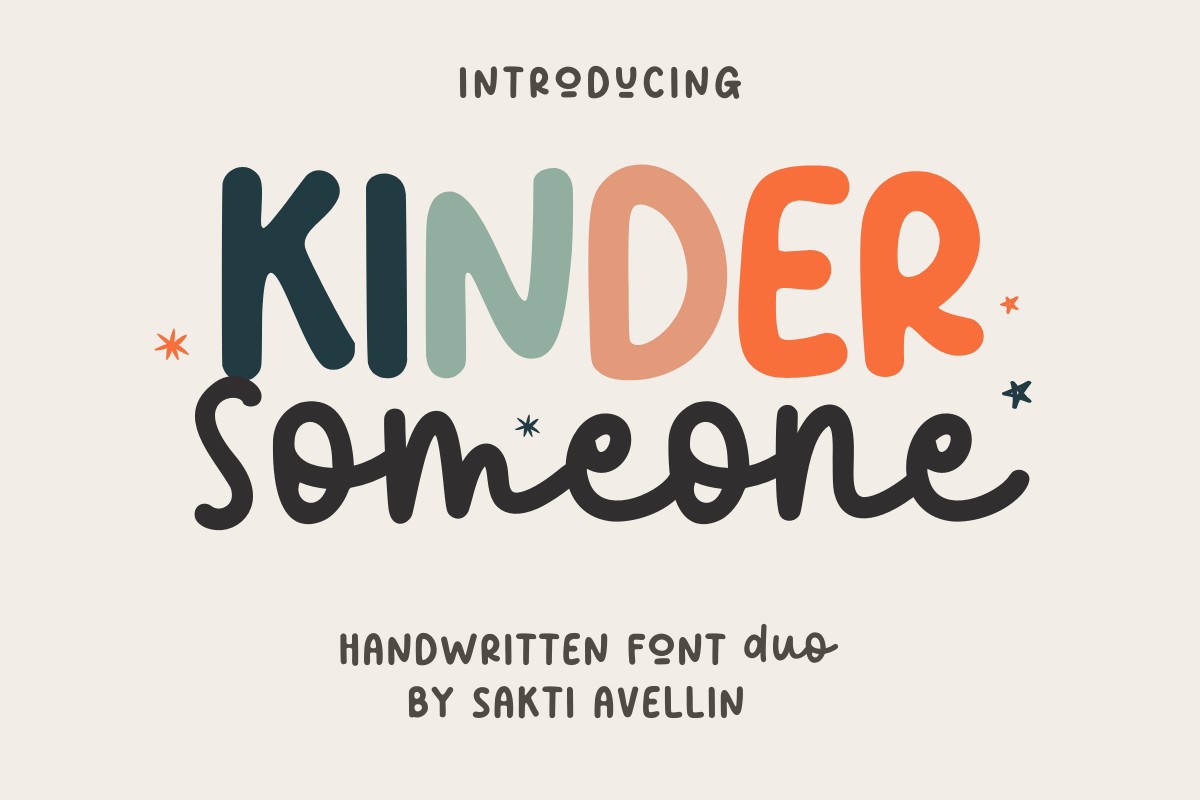 フォント Kinder Someone Duo