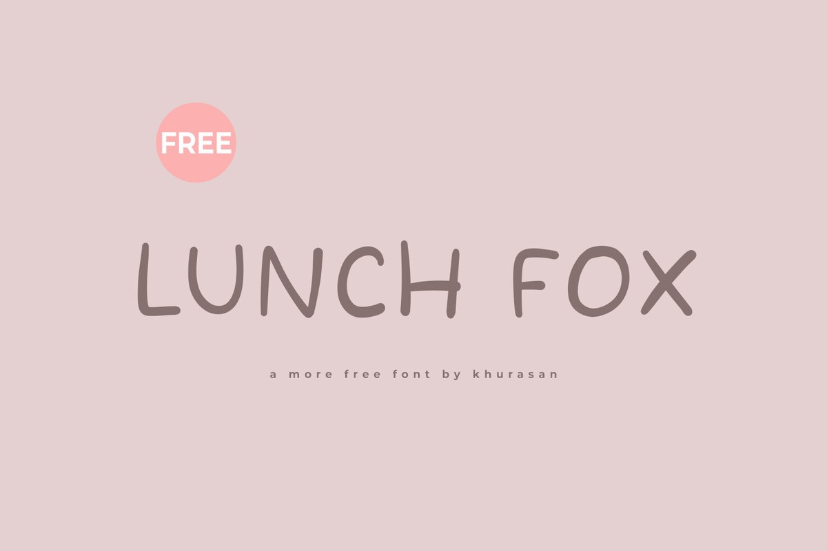 フォント Lunch Fox