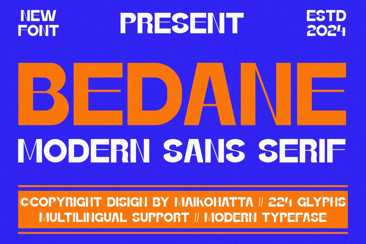 フォント Bedane