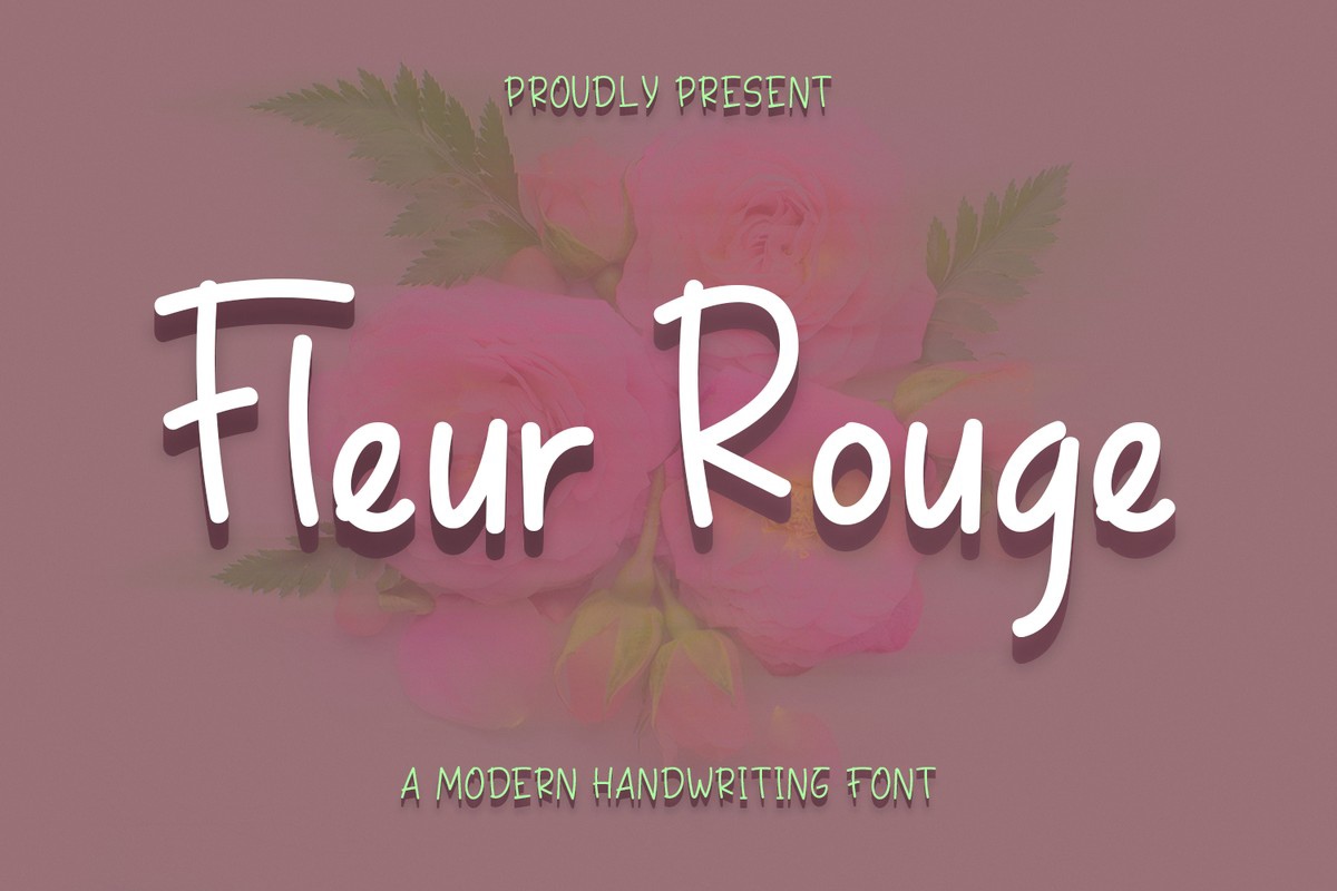 フォント Fleur Rouge