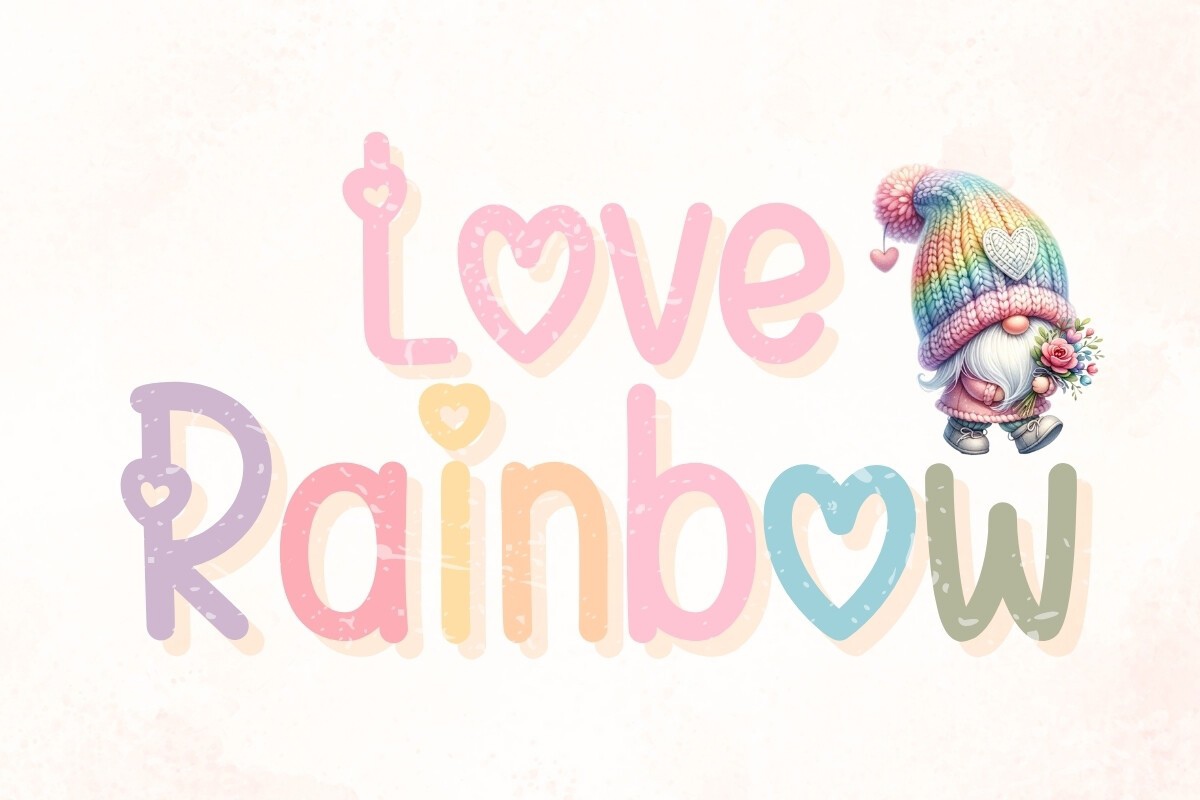 フォント Love Rainbow