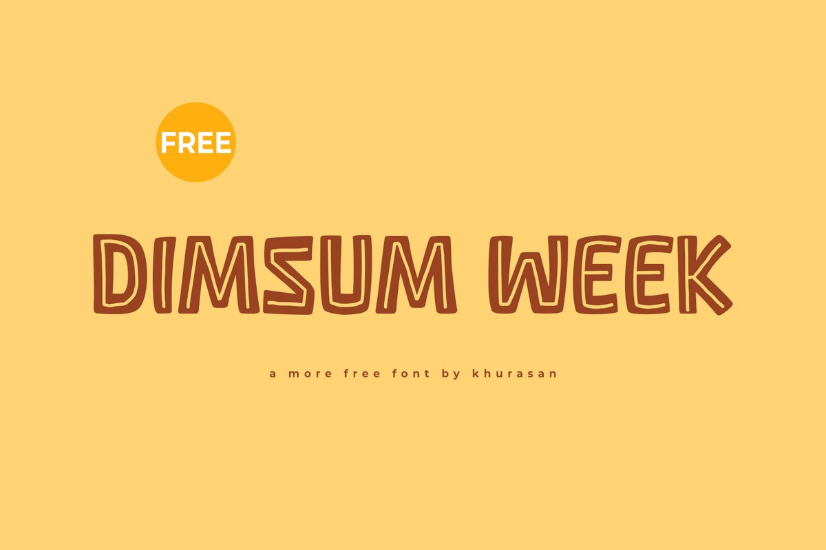 フォント Dimsum Week