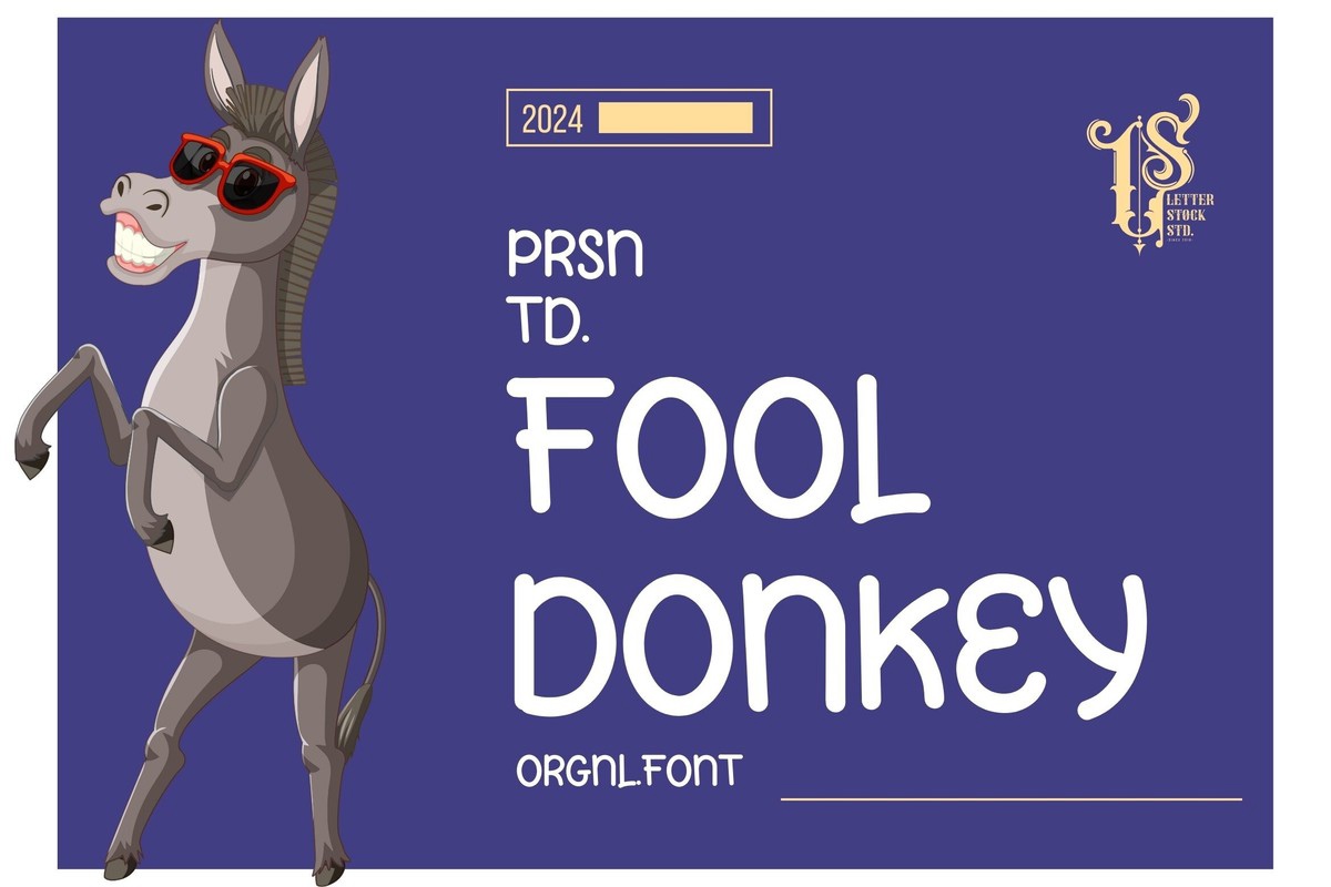 フォント Fool Donkey