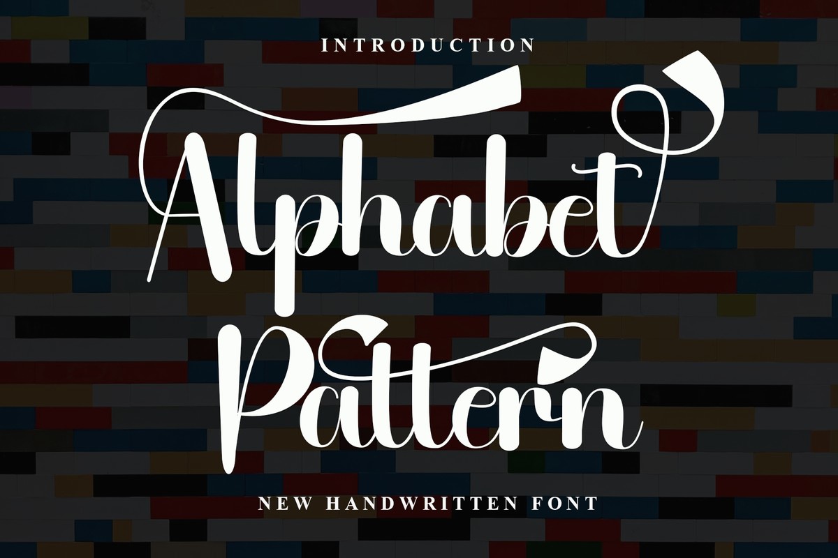 フォント Alphabet Pattern