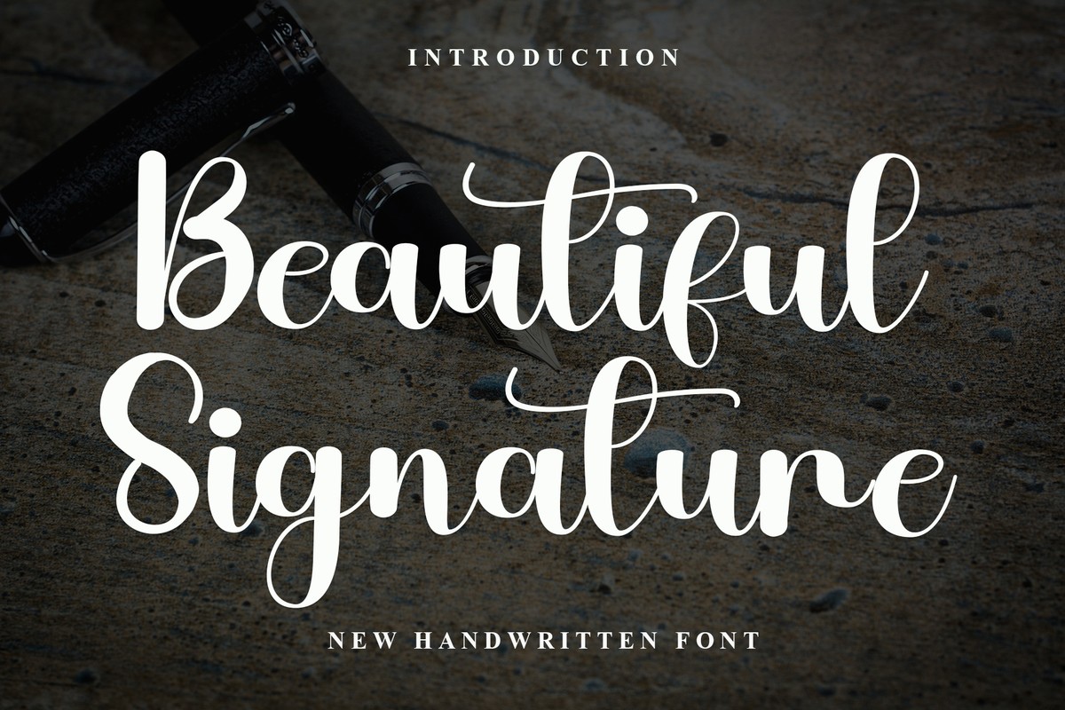フォント Beautiful Signature
