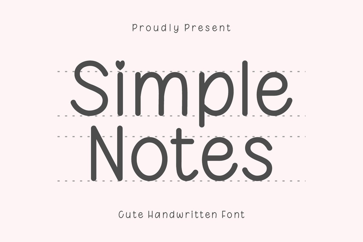 フォント Simple Notes