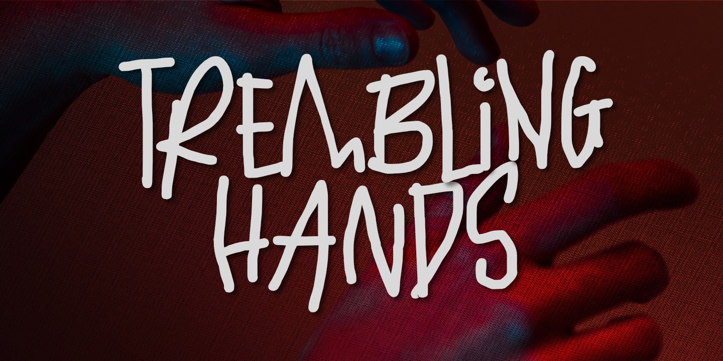 フォント Trembling Hands