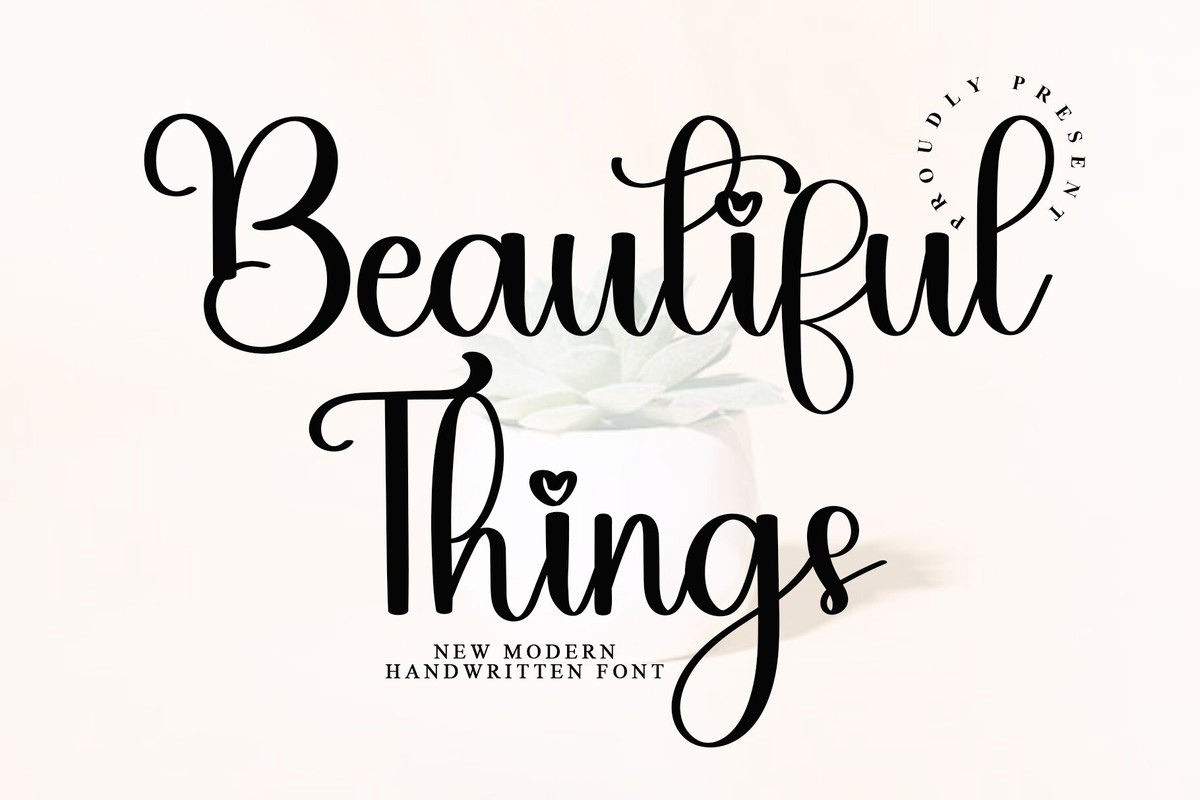 フォント Beautiful Things
