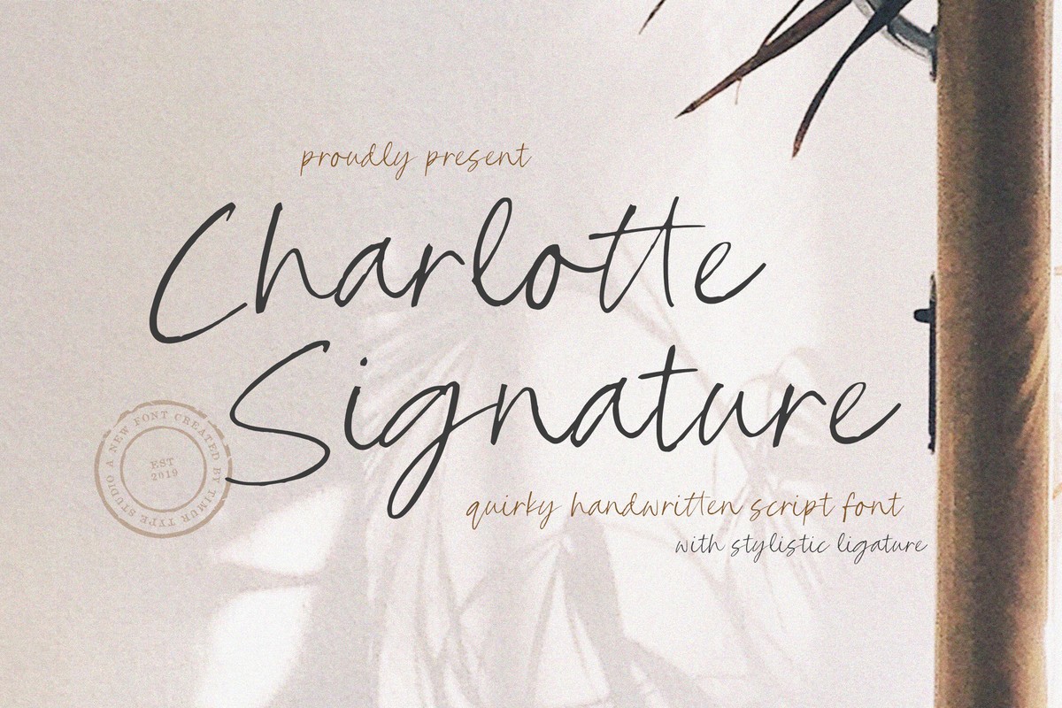 フォント Charlotte Signature