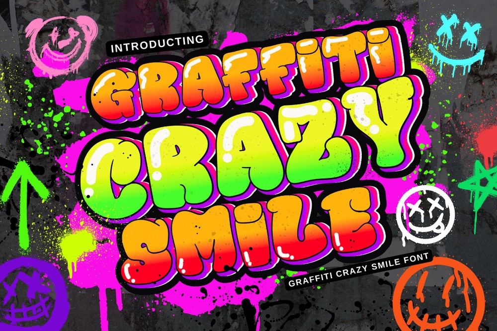 フォント Graffiti Crazy Smile
